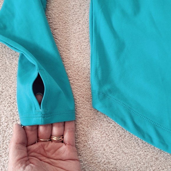 ❤️Sage Collective Active Top Teal Blue Women's Small Long Sleeve Tee Workout - Picture 12 of 13